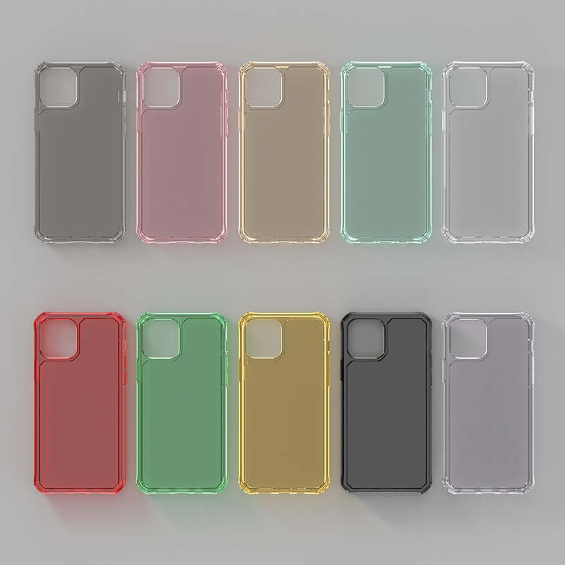 til iphone 12 etui, hot sals 2mm stødsikker rustning gennemsigtig klar tpu telefon etui til iphone se til 11 12 pro max 2020 etui blødt