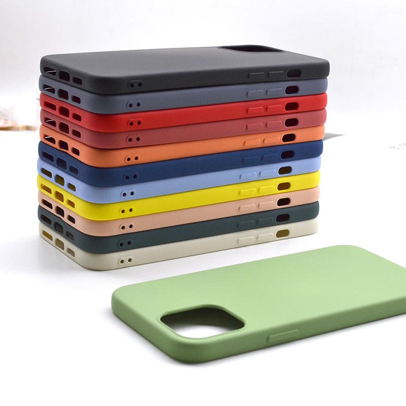 Ny ankomst Rainbow farve silikone flydende telefon taske til iPhone 11 Pro Max X XS XR 6 6 Plus 6S 7 8 mobiltelefon beskyttelsesetui